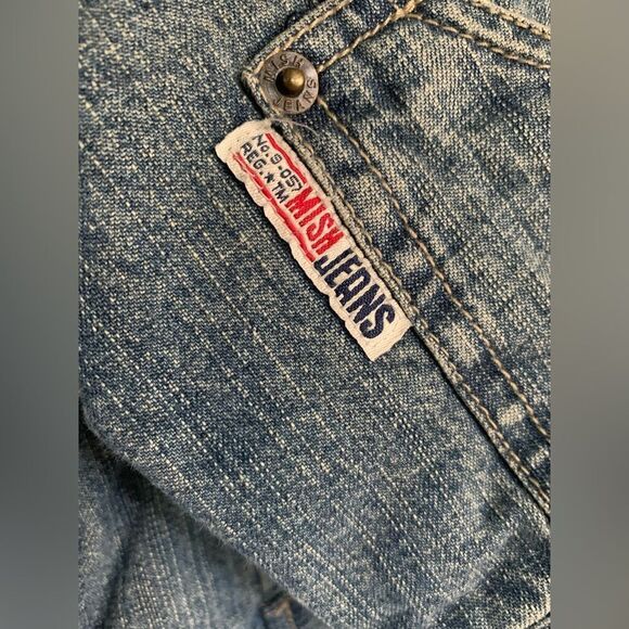 Mish Jeans Mish Boys Faux Fur Lined Denim Jacket Size 12MOS - Picture 3 of 9